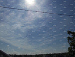 Sun Behind Fake Clouds